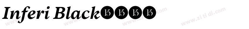 Inferi Black字体转换